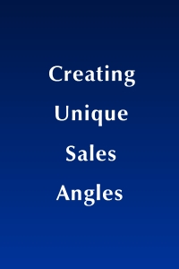Creating Unique Sales Angles