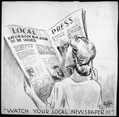 newspaper reader