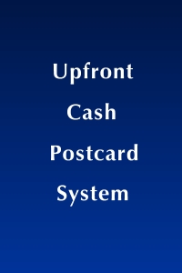 Upfront Cash Postcard System Cover